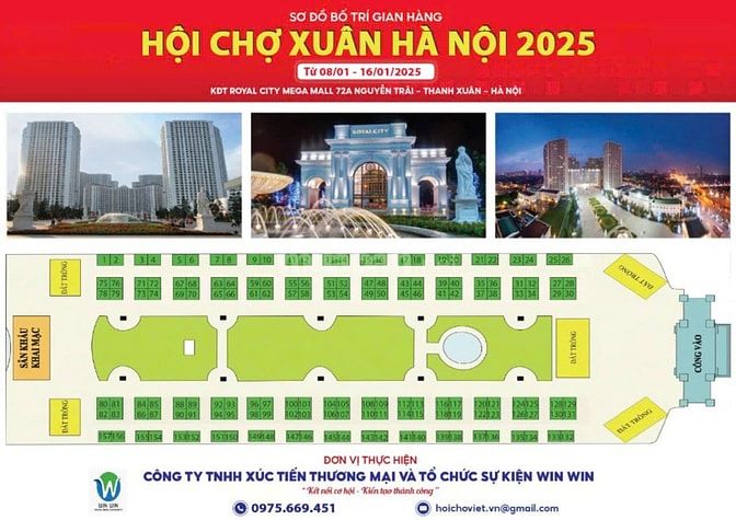 HỌI CHỢ XUÂN HÀ NỘI 2025 TẠI ROYAL CITY VÀ TIMES CITY