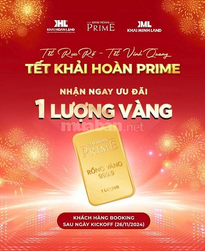 Khải Hoàn Prime - căn hộ sân vườn bancon 7m siêu hót, tt chỉ 840tr.