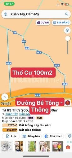 2000m2 Bảo Bình Có Thổ Cư Có nhà điện nước đấy đủ 