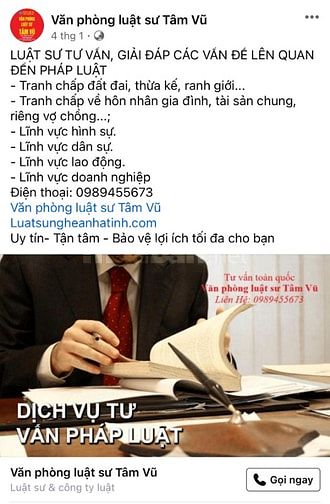 Tư vấn luật, dịch vụ Luật Sư tại Nghệ An