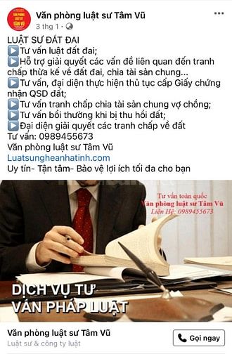 Tư vấn luật, dịch vụ Luật Sư tại Nghệ An