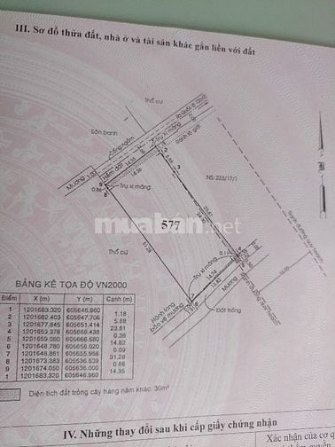 Đất góc 3 mặt 432m2 thổ cư QL13 cũ. 31m mặt tiền đường 16m dự phóng. 