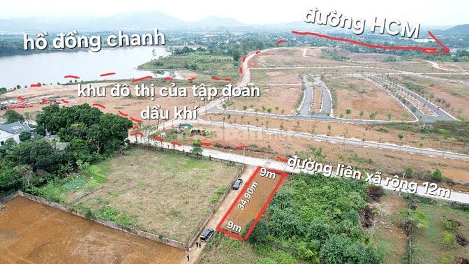 cần bán lô đất 314m2 lô góc hai mặt tiền gần khu đô thị dầu khí 