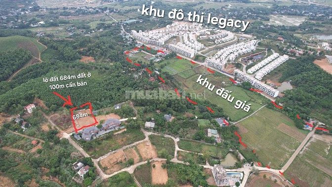 cần bán lô đất 684m2 gần cổng chính khu đô thị legacy giá đầu tư 