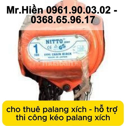 thuê palang xích giá tốt, thuê palang xích giá rẻ 