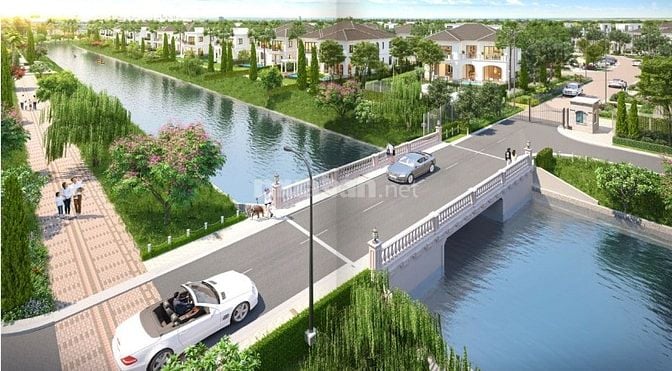 Biệt thự Châu Âu Park Village 500m2 kênh đào view công viên, compound