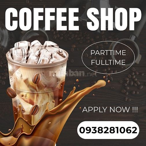 Tuyển Nhân Viên Phụ Bán Cafe Parttime/Fulltime