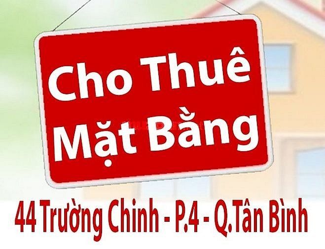 Cho Thuê Mặt Bằng: MT đường 44 Trường Chinh, P.4, Q.Tân Bình. dt:3x9m