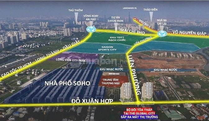 Bán gấp 3PN 4PN hàng siêu hiếm view nhà phố SOHO, kênh đào nhạc nước