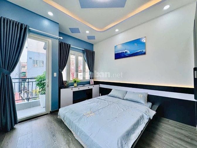 Chủ kẹt tiền gửi nhà Lê Văn Việt,Q9 xây 4 tầng 66m2. Tặng nội thất SHR