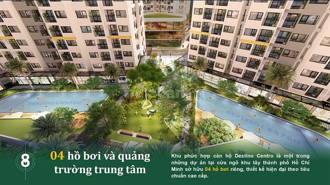 Căn hộ Destino Centro gần Trung Tâm  Bình Chánh - Tổng Giá Từ 1 tỷ