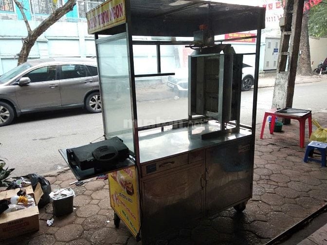 Thanh lý 1 xe bánh mì Kebab 1,2m Giảm 50% bao ship Hà Nội