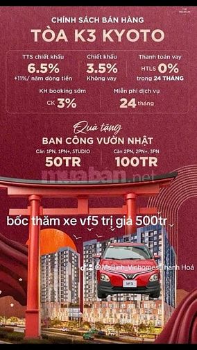 Chung cư cao cấp Vinhomes Thanh hóa giá Tốt nhất thị trường 