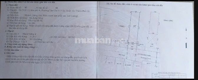 Bán nhà cấp 4 Quận 12, Tân Chánh Hiệp 17, hẻm xe hơi, 59m2, chính chủ