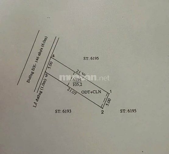 Cần bán gấp đất có sẵn thổ cư diện tích 105m2 giá 310 triệu 