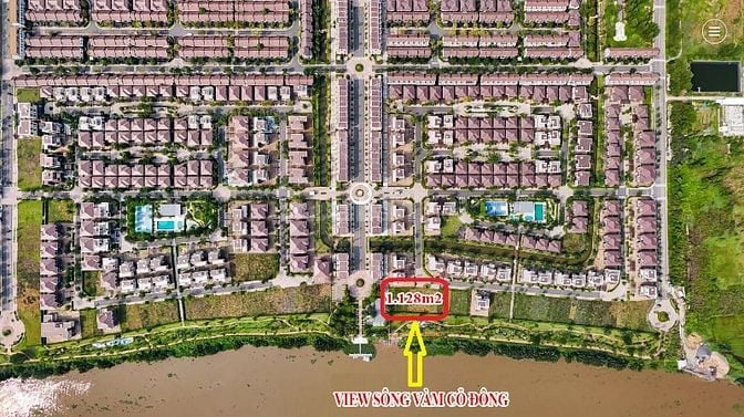 Dinh Thự view trực tiếp sông Vàm Cỏ Đông - 1.128m2 thuộc Waterpoint