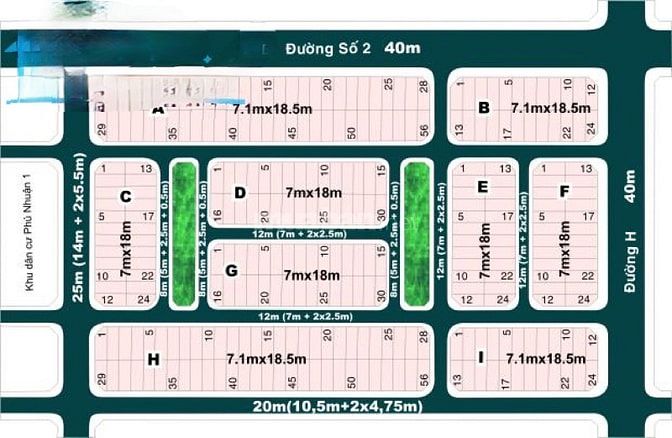 Còn 10 nền đất Khu Phú Nhuận 1, Q2 DT 126m2 chỉ 25tr/m2. Có sổ riêng