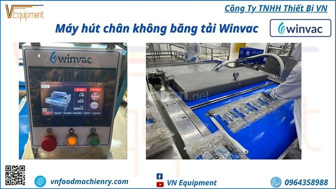 Máy hút chân không băng tải winvac