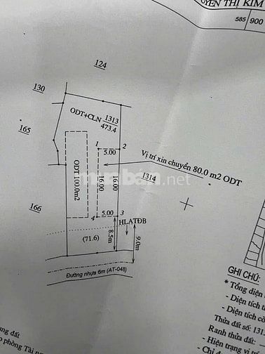 Cần bán gấp trong tháng diện tích 642 m2 giá 440tr