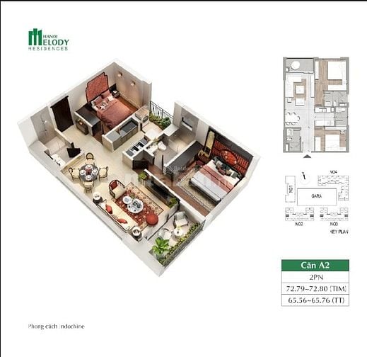 Quỹ căn giá tốt tại Hà Nội Melody Residences giá chỉ từ 59tr/m2