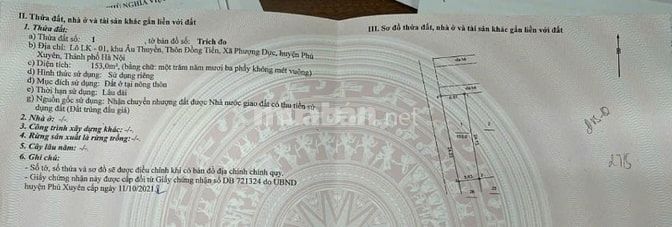 BÁN ĐẤT VÙNG VEN - PHÚ XUYÊN, HÀ NỘI