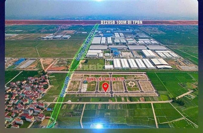 Đất dự án KCN Yên Phong giá từ 1.x tỷ