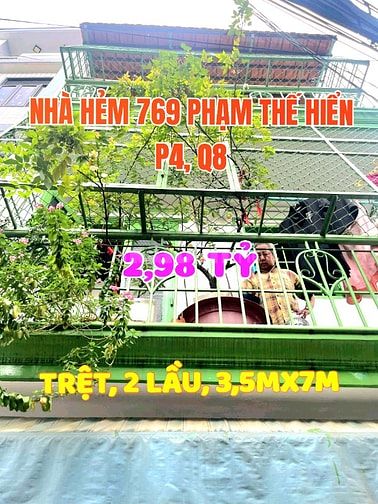 Bán nhà giá mềm, Trệt, 1lửng, 1lầu, Hẻm 225/2 Tạ Quang Bửu P3, Q8.