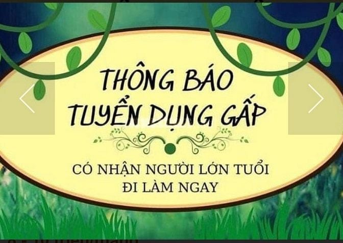 Cần Bổ Sung Gấp Nhân Viên Dịp Cuối Năm 