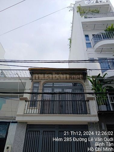 Nhà 285/ Lê Văn Quới, hẻm nhựa 7m, DT 4m x 14m, 2 tầng, DTSD 95m2