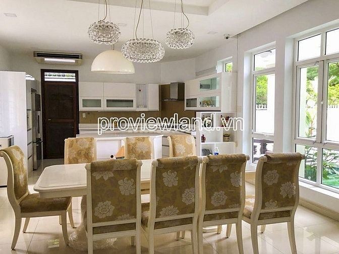 Biệt thự khu Eden Thảo Điền cần cho thuê, 360m2, 3 tầng, 5PN, full nt