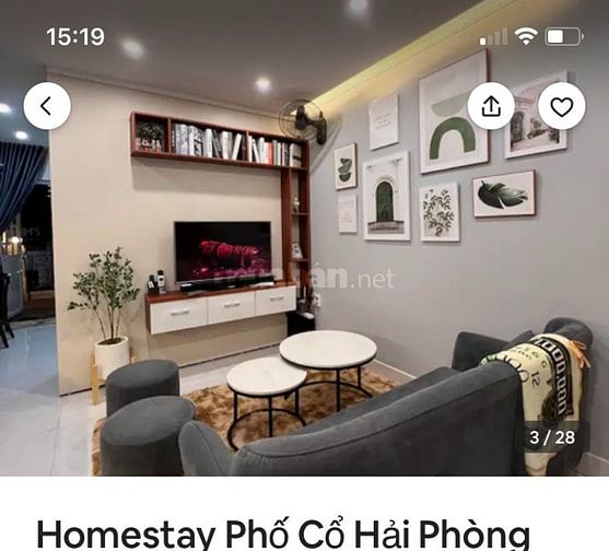 CHO THUÊ CĂN HỘ Lầu 2 View mặt đường 78 Hoàng văn Thụ - TP Hải phòng :