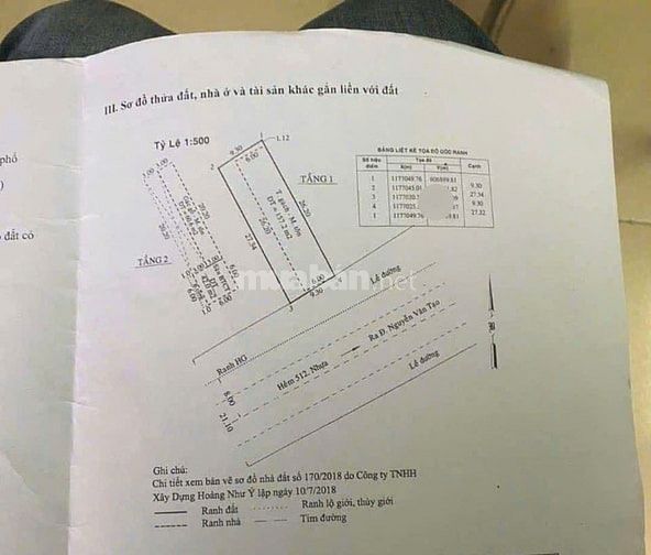 250 m2 đường 20 m, xd ChHDV hay KS. Dưới 40 tr/ m2. 11km tới Lotte Q7.