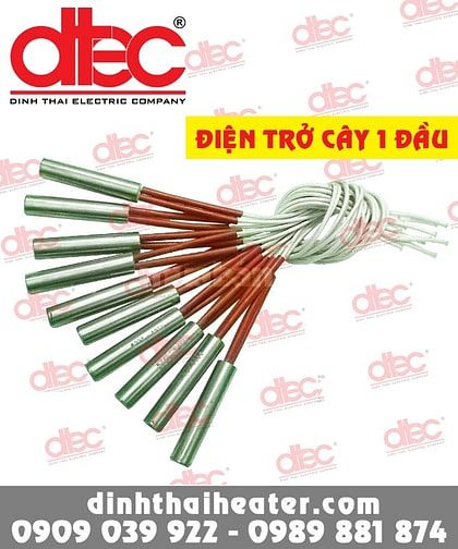 Điện cây 1 đầu (ti nhiệt, ông nhiệt tròn) 