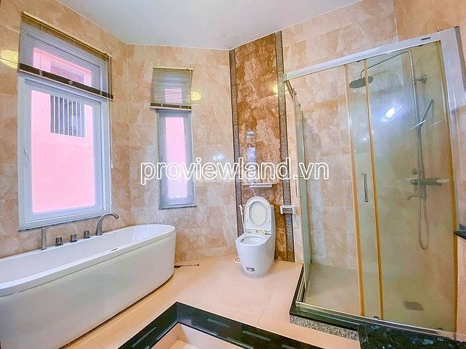 Cho thuê villa Thảo Điền, DTSD 460m2, 1 hầm + 3 tầng, 4PN, hồ bơi đẹp