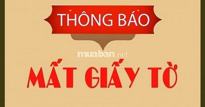 Thông báo mất giấy chứng nhận cải tạo xe cơ giới, đăng ngày 24/12/2024