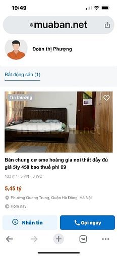 Cần bán căn hộ Chung cu sme hoàng gia ,ngay mặt đường Quang trung hđon