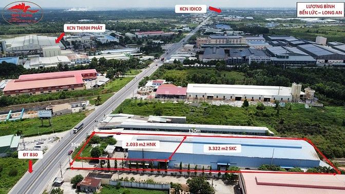 48tỷ, 5.250m2, bán gấp nhà xưởng ĐT 830, xã Lương Bình, H Bến Lức, L.A