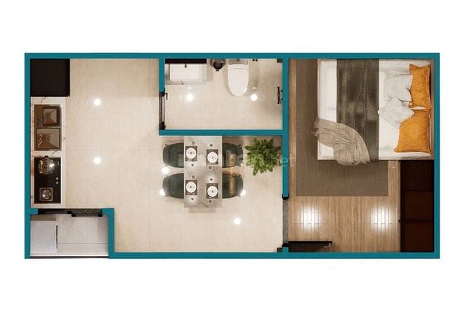 CĐT bán căn hộ Nguyễn Văn Khối - Gò Vấp diện tích 40m2 với giá 1ty2