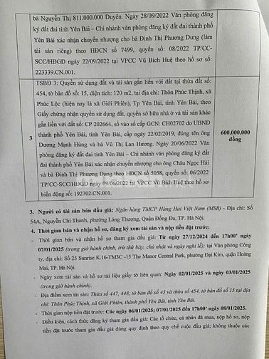 CÔNG TY ĐẤU GIÁ HỢP DANH SỐ 1 QUỐC GIA THÔNG BÁO BÁN ĐÂU GIÁ TÀI SẢN 