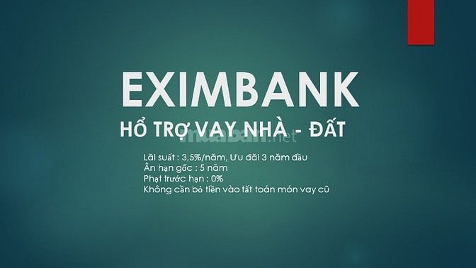 SỐC- NHÀ ĐẤT Q12, EXIMBANK hỗ trợ với lãi xuất 3,5%/ năm, ưu đãi 3 năm