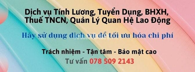 Dịch vụ Tính Lương, BHXH, Thuế TNCN