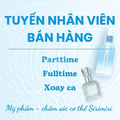 Việc làm cuối năm_ Nhân viên bán hàng quận 8 parttime fulltime