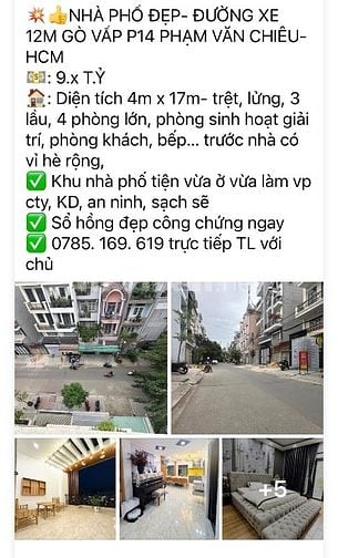 👍NHÀ ĐẸP LÔ GỐC 2 MẶT TIỀN ĐƯỜNG NHỰA- ĐƯỜNG SỐ10 P9, GÒ VẤP- HCM