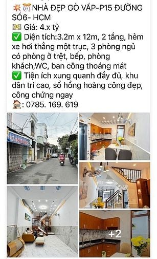 👍NHÀ ĐẸP LÔ GỐC 2 MẶT TIỀN ĐƯỜNG NHỰA- ĐƯỜNG SỐ10 P9, GÒ VẤP- HCM