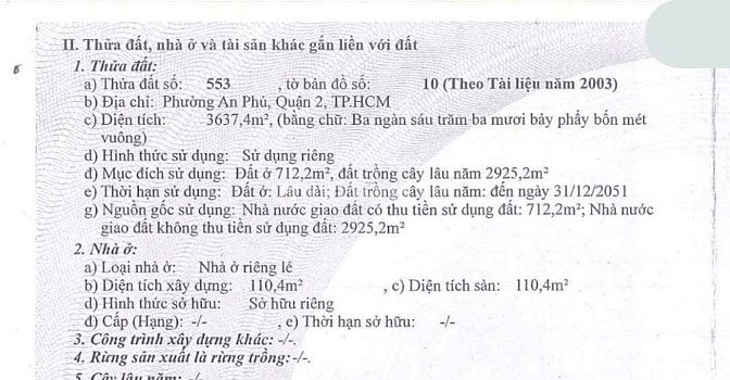 🌷 🌷 🌷 CHO THUÊ ĐẤT TRỐNG MẶT TIỀN : 68 ĐƯỜNG AN PHÚ - P. AN PHÚ 