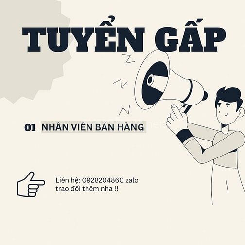 Tuyển nhân viên bán hàng Quận Tân bình 