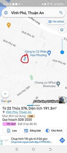 Đất thổ cư vĩnh phú 40 chính chủ 