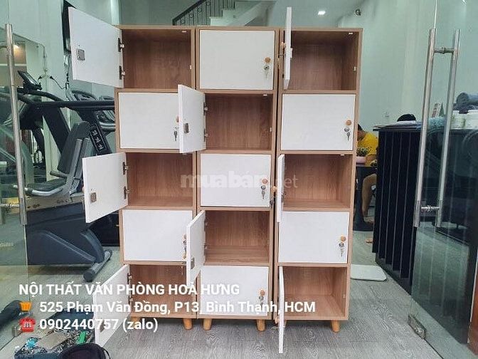 TỦ LOCKER MINI 5 CÁNH MDF PHỦ MELAMINE CHỐNG TRẦY XƯỚC  950k 