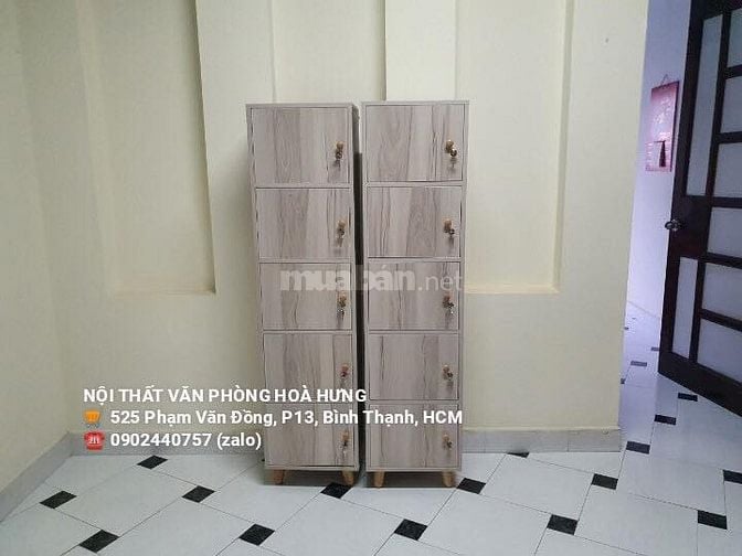 TỦ LOCKER MINI 5 CÁNH MDF PHỦ MELAMINE CHỐNG TRẦY XƯỚC  950k 