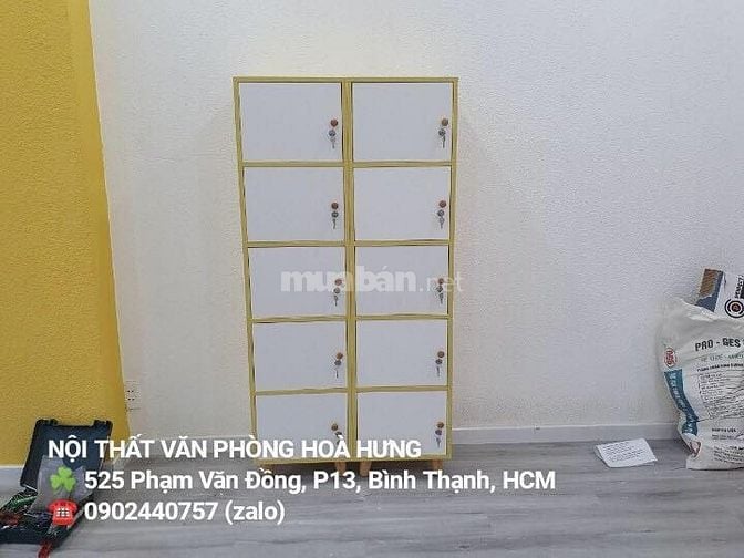 TỦ LOCKER MINI 5 CÁNH MDF PHỦ MELAMINE CHỐNG TRẦY XƯỚC  950k 